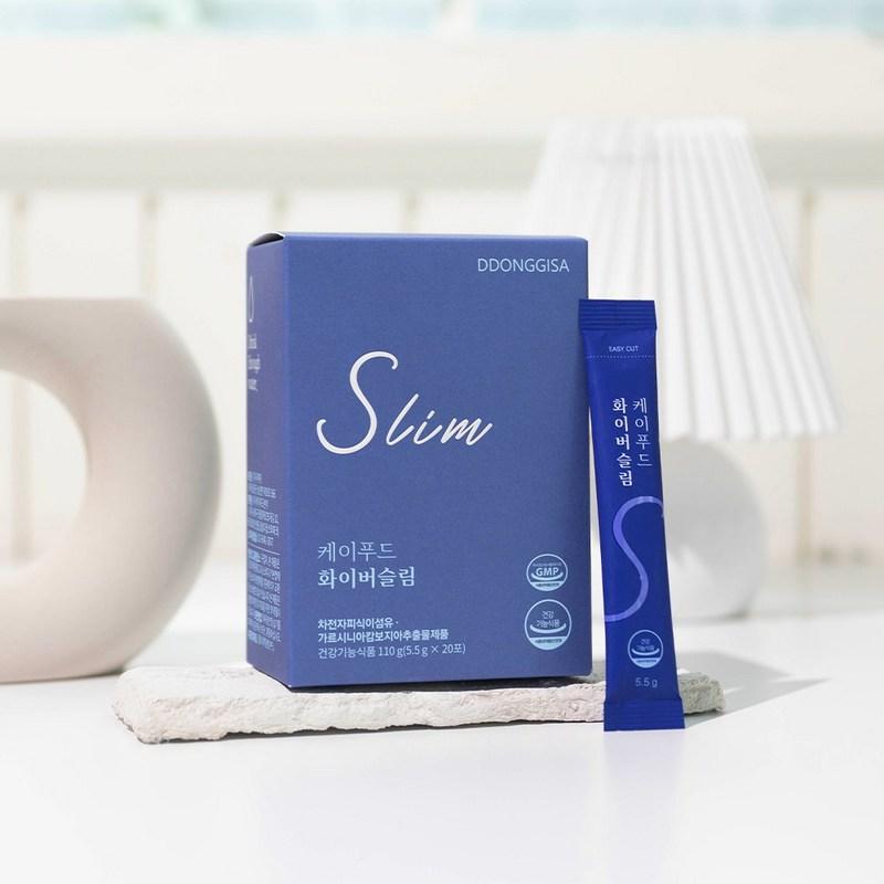 Ttong Knight K-Food Fiber Slim 60 packs sold at official retailers, 110g, 3 packs