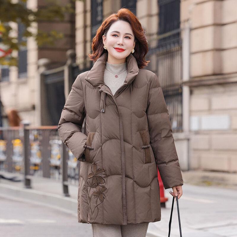 YAYA Women's Winter Mid-Length Down Jacket