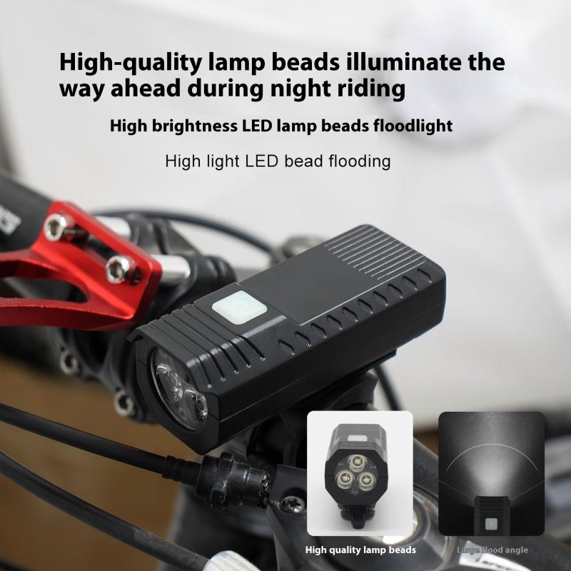 Bicycle Front Light Type-C Rechargeable Bicycle Headlamp Road Bike Front Headlight For Night Riding Cycling Safety