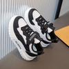 Girls' Sports Shoes 2025 Spring and Autumn New Children's Dad Shoes Leather Board Shoes Boys Breathable Casual Running Shoes