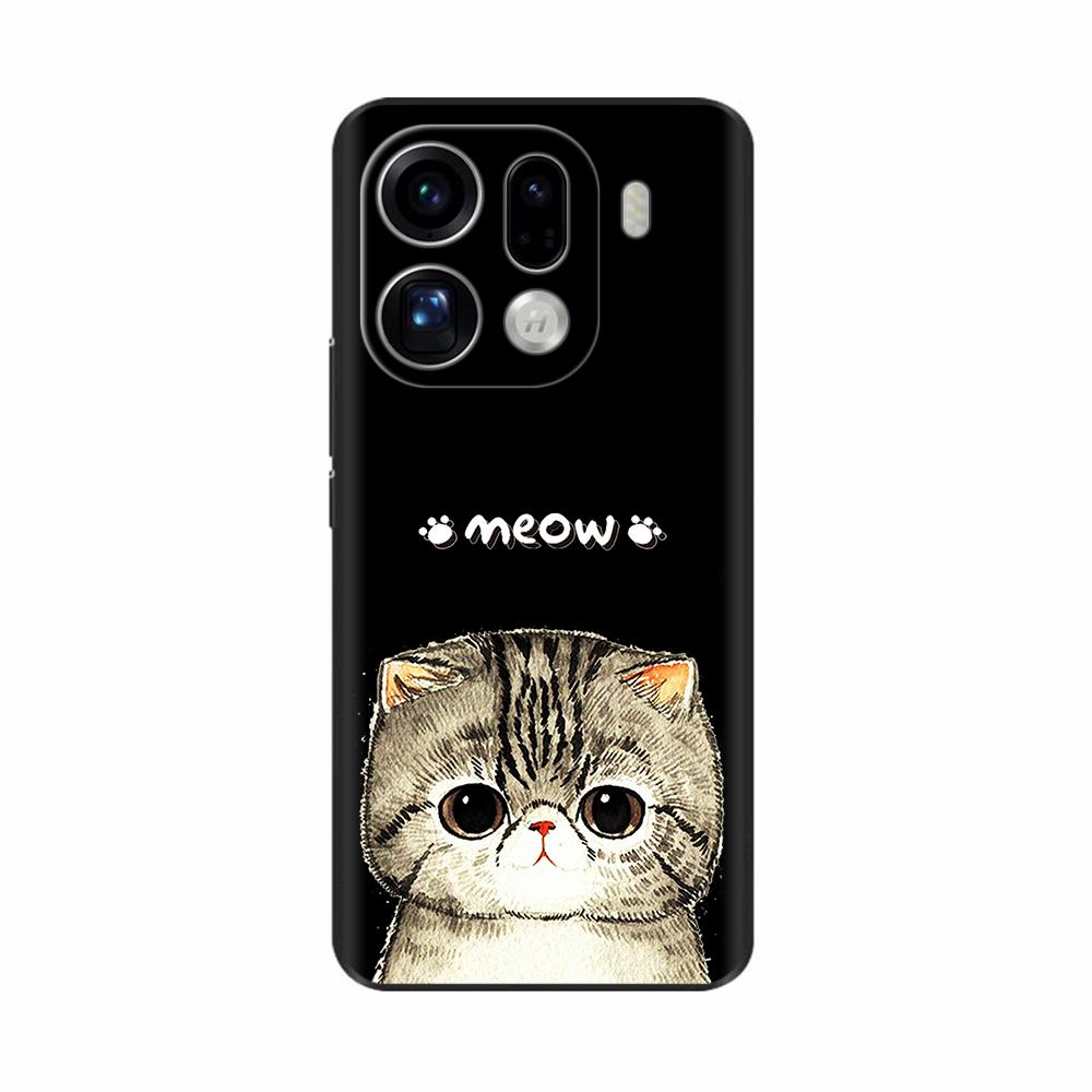 For OPPO Find X9 Find X9 Pro 5G Shockproof Case Soft TPU Silicone Phone Cover FindX9 Pro Funda Bumper Cartoon Painted Back Cover