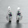 Cao Shi Floral Ear Cuffs: Twisted Teardrop Earrings with Leaves & Seaweed Design