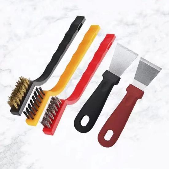 5/6/7/8Pcs Cleaning Brush with Ergonomic Handle Removes Dust Dirt Debris Anti-Slip Grip Home Car Interior Cleaning Scrubber