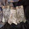 10A Antibacterial Men's Ethnic Print Breathable Boxer Briefs Shorts