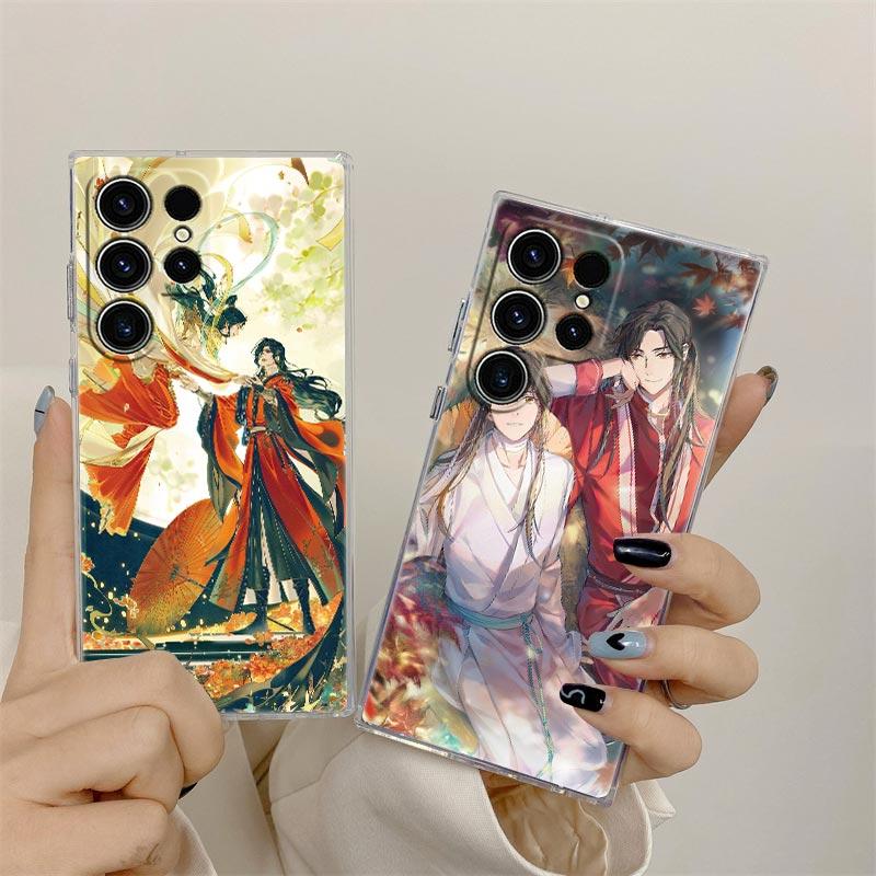 Heaven Official's Blessing Anime Phone Case For Samsung S26 S25 S24 S23 Ultra S22 S20 Plus S21 S25 FE Clear Cover S26Ultra Funda