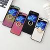 Case for Samsung Z Flip 7 6 5 4 3 Colorful Rhinestone Ring Buckle Folding Screen Drop Protection Case Anti-Fingerprint Plain
