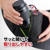 HAKUBA Lens Case Soft Lens Pouch 02 4977187291353 Vertical Opening Nylon YKK Zipper Fluorescent Puller Black 90-130KLP-SF2-90130 Water-Repellent