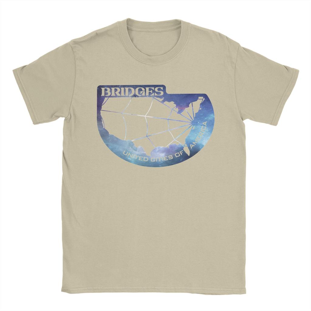 Bridges Death Stranding Logo Outfit Men Women T Shirts Pure Cotton Tee Graphic Print Kojima Tops T-shirt