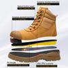 Fashion 2024 Cowhide Dermis Men Work Boots High-quality Safety Shoes Men Puncture-Proof Desert Tactical Boots Protective Shoes Outdoors