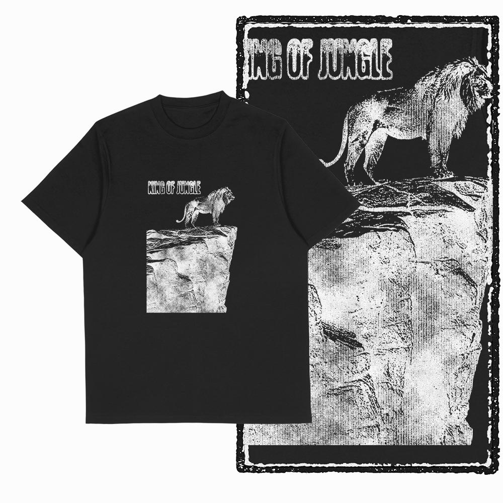 Coolmind MAV lion printed Exclusive graphic men T shirt 100% cotton big size streetwear men tshirt cool t-shirt tee shirts