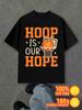 T-Shirt Y2K Basketball Hope Black Regular Fit