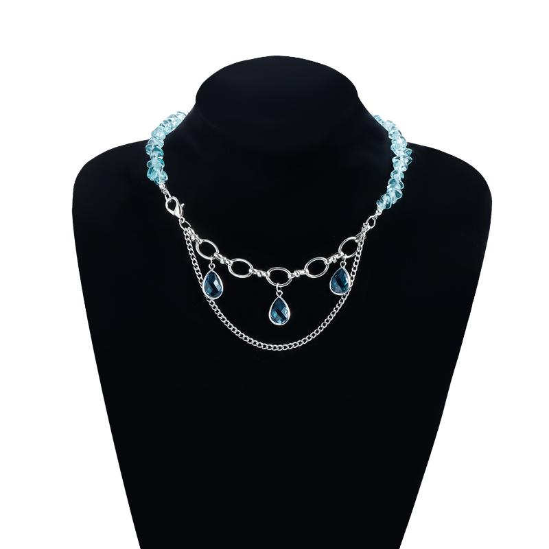 Irregular Shaped Beaded Geometric Necklace Bracelet For Women Jewelry Accessries Gift