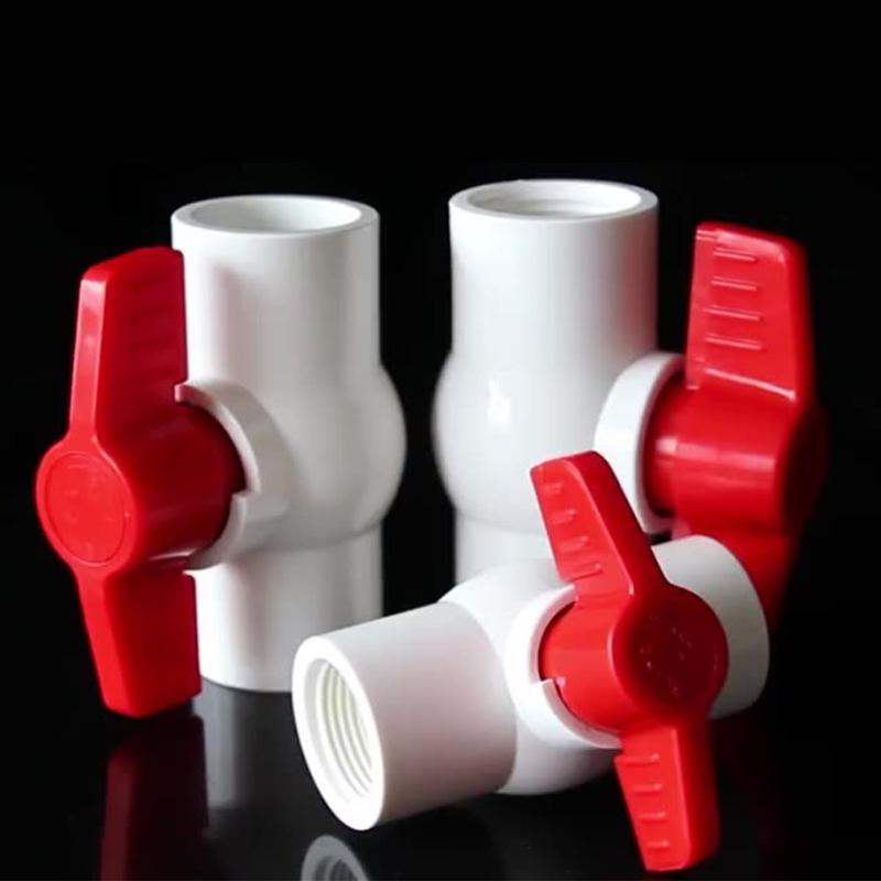 5 Pack Sturdy PVC Round Valves 2Inch T Handle Convenient Accessory for Home Water Systems and Industrial Daily Use