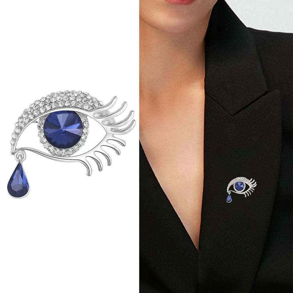 Demon's Eye Brooch - Sophisticated and High-Quality Headpiece with Fashionable Anti-Glare Fastener