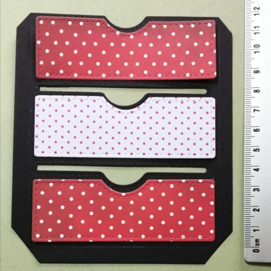 Embosser Template Suture Slot Pocket Pattern Eco-Friendly Carbon Steel Tag Pocket Collection Card Crafts Die for Card Making