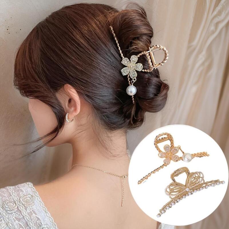 Women's Point Flower Ribbon Hair Clip