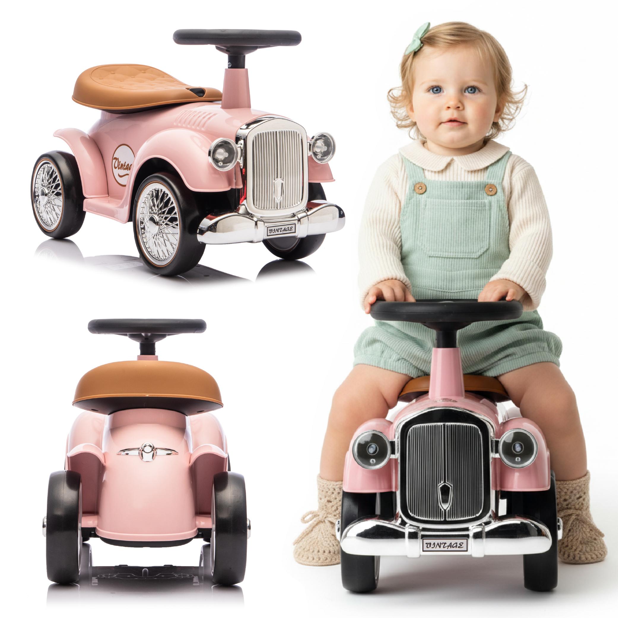 Kids Retro Racing Ride-On Pusher Walker