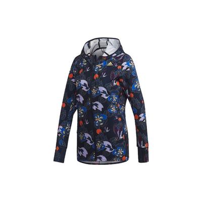 CNY Own The Run Soft Shell Floral Print Hooded Sports Jacket Women Jacket Multicolor GE5831