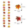 8 Pack Artificial Maple Leaf Vine,Fall Maple Leaves Garland Fake Leaves Autumn Leaves Garland Hanging Plant Vine for Bedroom Wall Decor Wedding Party