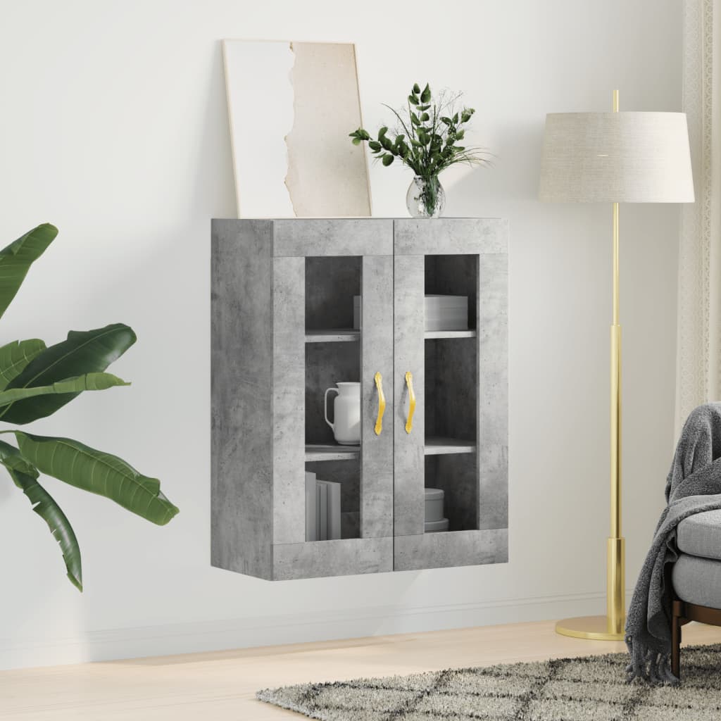 Wall Cabinet Concrete Grey 69.5 x 34 x 90 cm