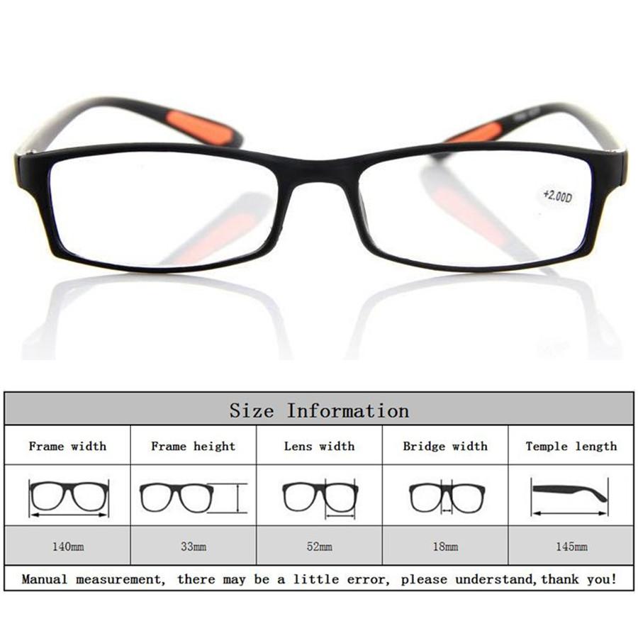 Men Women Fashion Reading Glasses Flexible TR90 Frame Reader Spectacles +1.0 1.5 2.0 2.5 3.0 3.5 4.0 Eyeglasses Eyewear