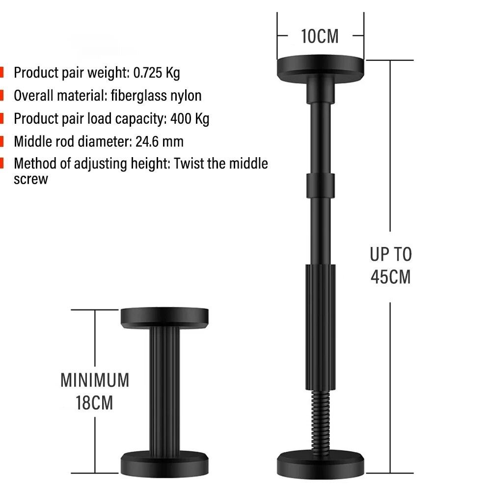 1/2pcs 18-45cm Cabinet Door Install Support Frame Furniture Increase Height Leg Cabinet Support