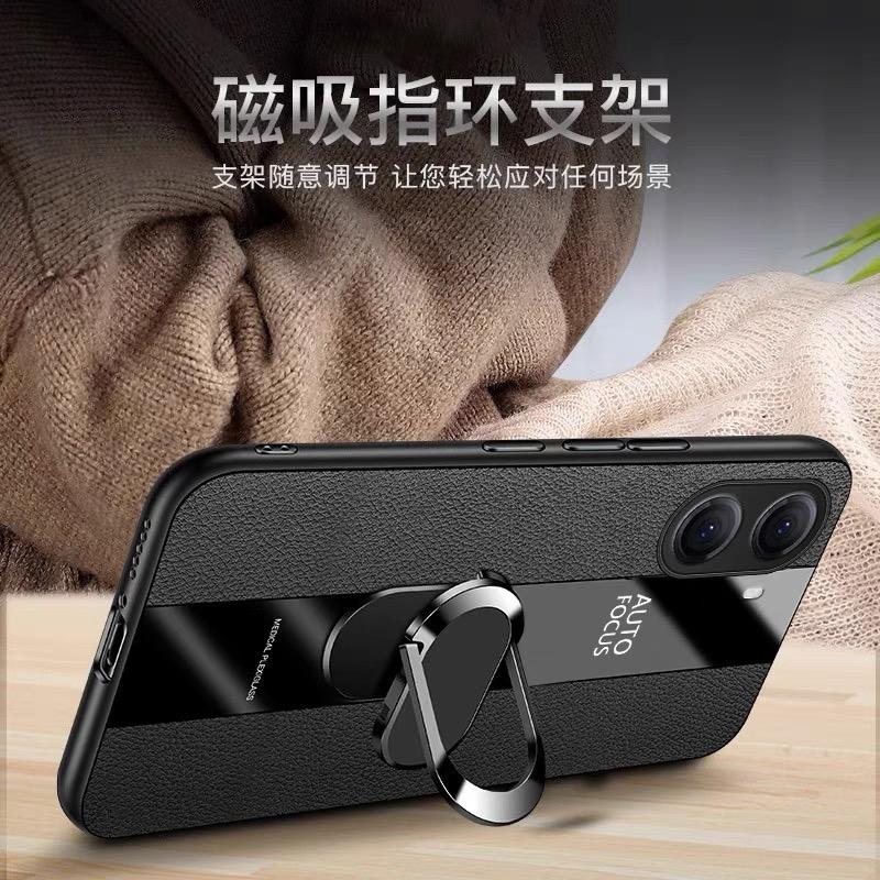 Case For POCO X7 Pro 5G Case Magnetic Ring Phone Cover For Xiaomi POCO X7 Pro Redmi Turbo 4 Luxury Leather Shell Silicone Bumper