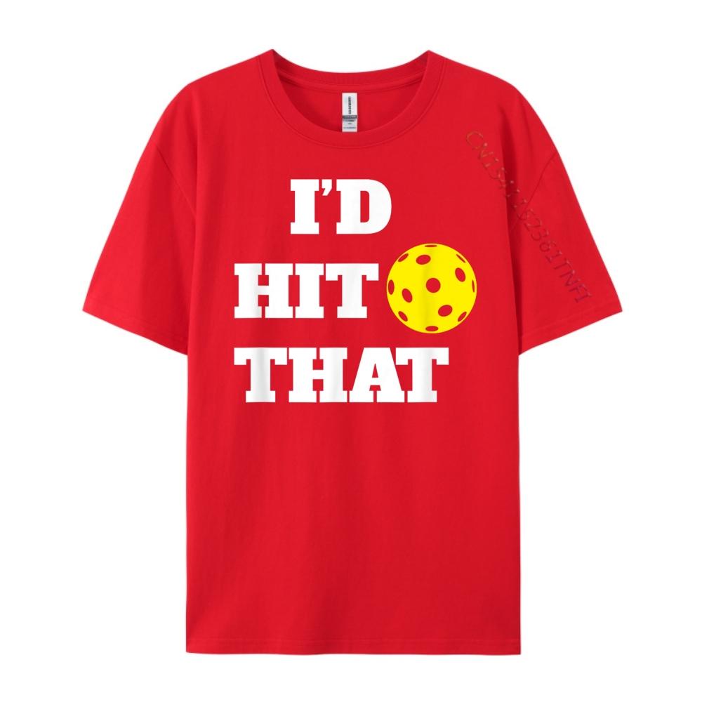 

Pickleball I D Hit That Streetwear Men T Shirt Homme Printed Black Graphic Tees Couples Harajuku Vegan S