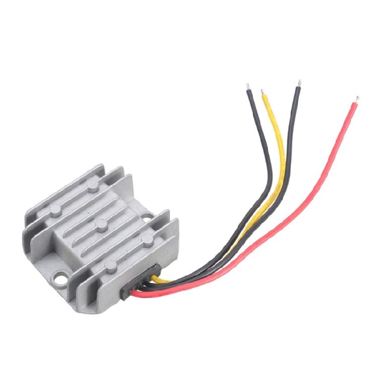 60W 24V To 12V 5A Automotive Power Converter Aluminum Housing With Protective Module For Speaker Accessories 1