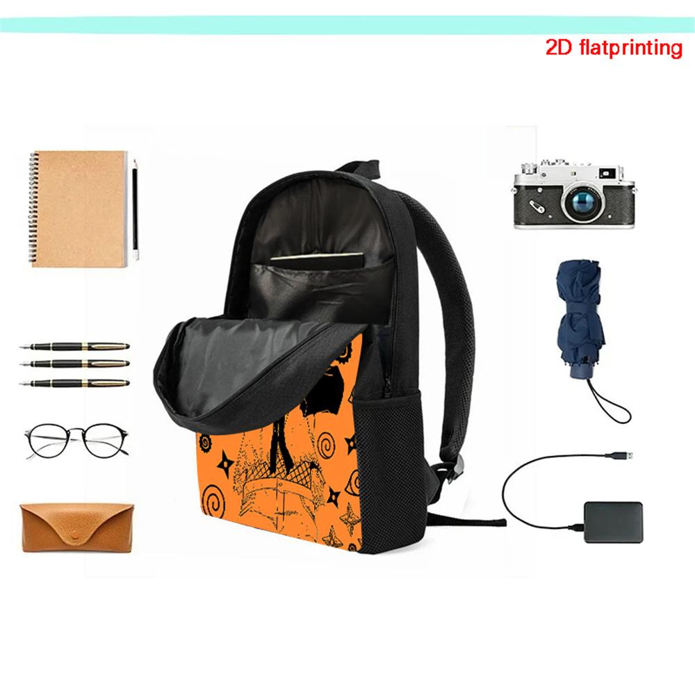 NARUTO Anime 15 Inch Children Cartoon Backpack,Comfort Adjustable Shoulder Straps,School&Daily Use,For 5-10 Year Old Boys&Girls