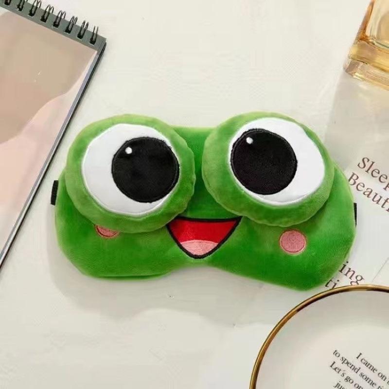 Frog Cartoon Eye Mask - Cooling Relief for Men, Women, and Kids