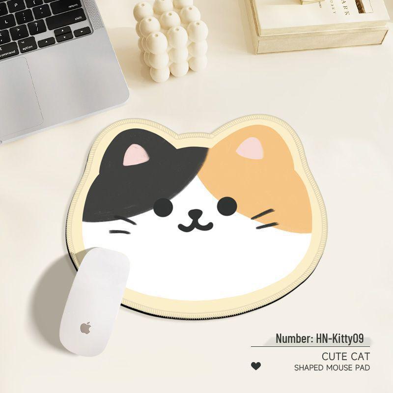 Cartoon Katze Mauspad - Niedliche & Rutschfeste Schreibtischunterlage mit Mehreren Katzengesicht-Designs für Büro & Gaming.