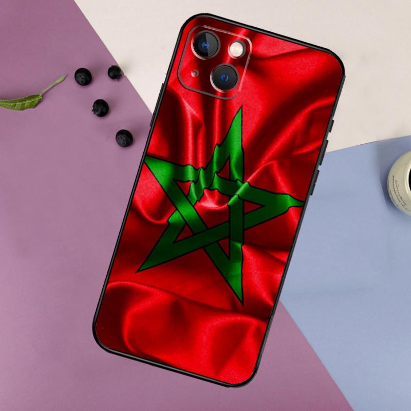 Morocco Moroccan Flag Silicone Case For iPhone 17 15 14 13 12 11 Pro Max 16 Plus 12 13 Mini 16e 17 Air Back Cover
