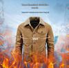 Men's Plus Size Fleece-Lined Corduroy Cotton Jacket - Casual and Loose Fit