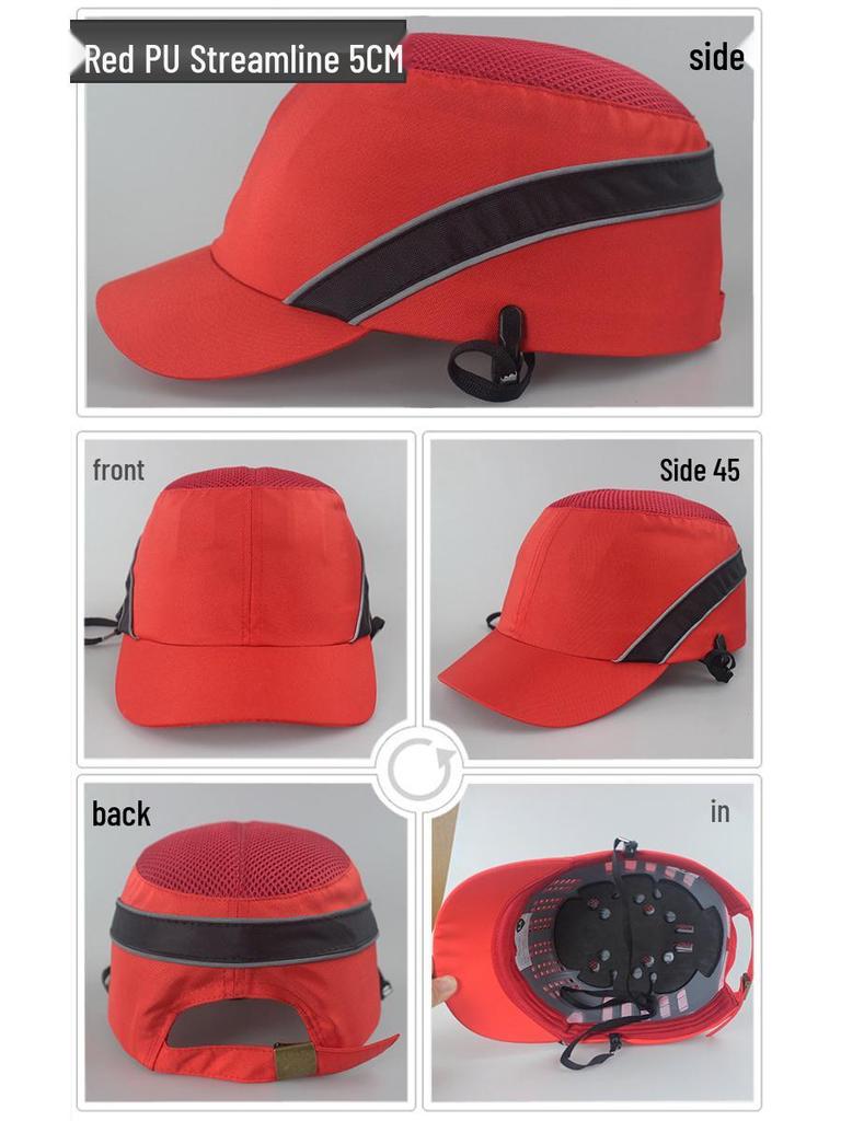 Lightweight Breathable Anti-Bump Cap with PE Shell for Impact Protection and Safety