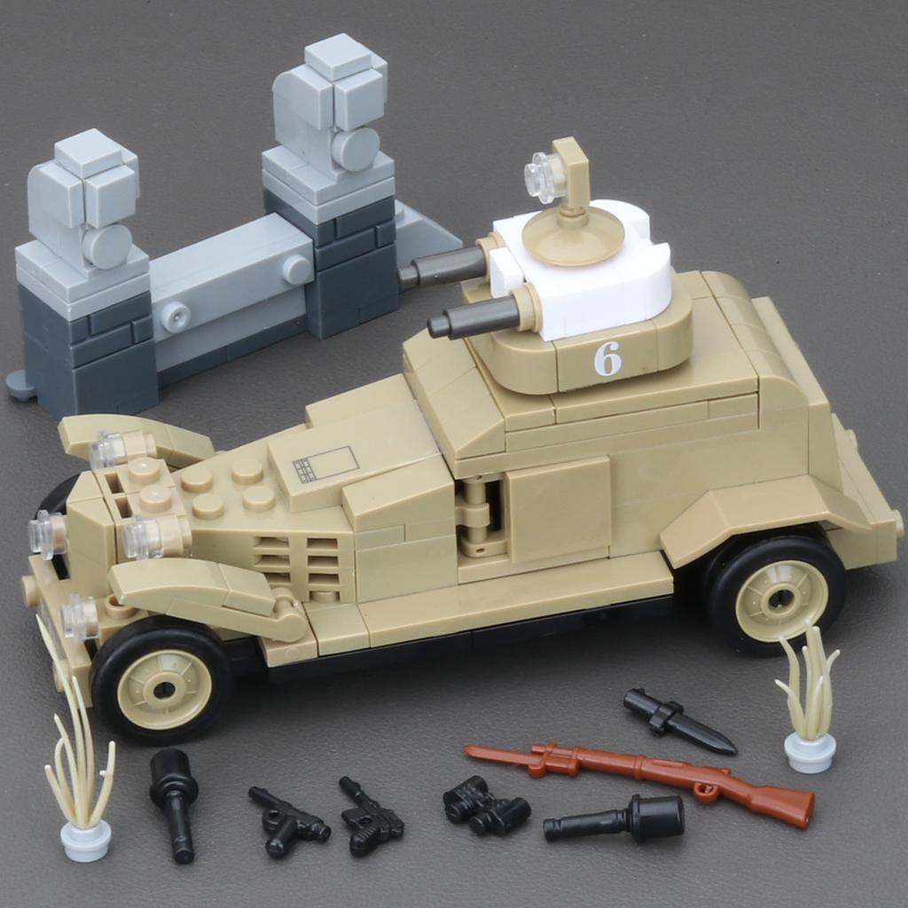 WWII Military Japanese Army 89 92 Track Battle Tank Heavy Armored Vehicle Truck Weapons Building Blocks Bricks Model Toys Gift