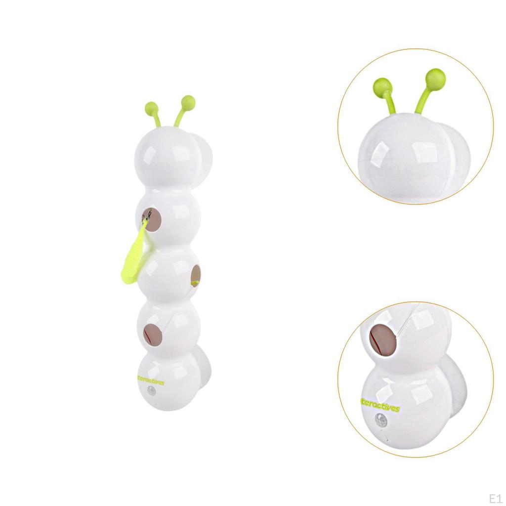 Electric Teasing Cat Toy with Non Slip Suction Base Pet Supplies Automatic Moving Worm for Hunting
