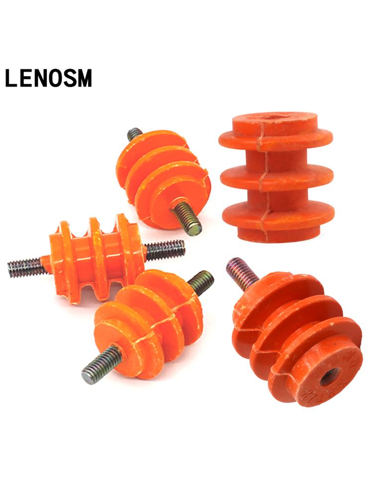 Yellow Wave Ring Low-Voltage Insulation Column for Distribution Cabinets: 30/40/50 High, Double-Sided/Single-Sided/No Rod Options