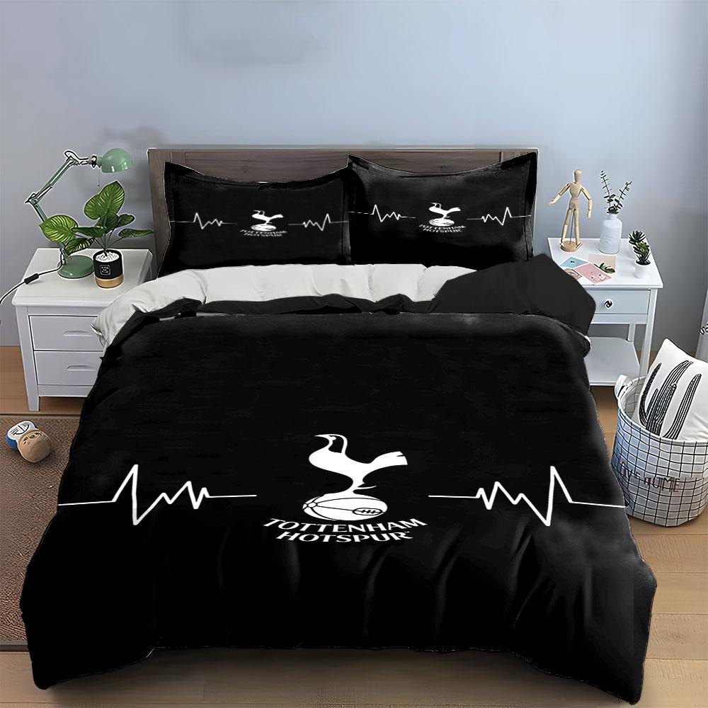 White cockerel, heartbeat graphic. Bedding sets Duvet cover sets Duvet covers Pillowcases(1 * Duvet Cover 2 * Pillowcases without duvet insert)