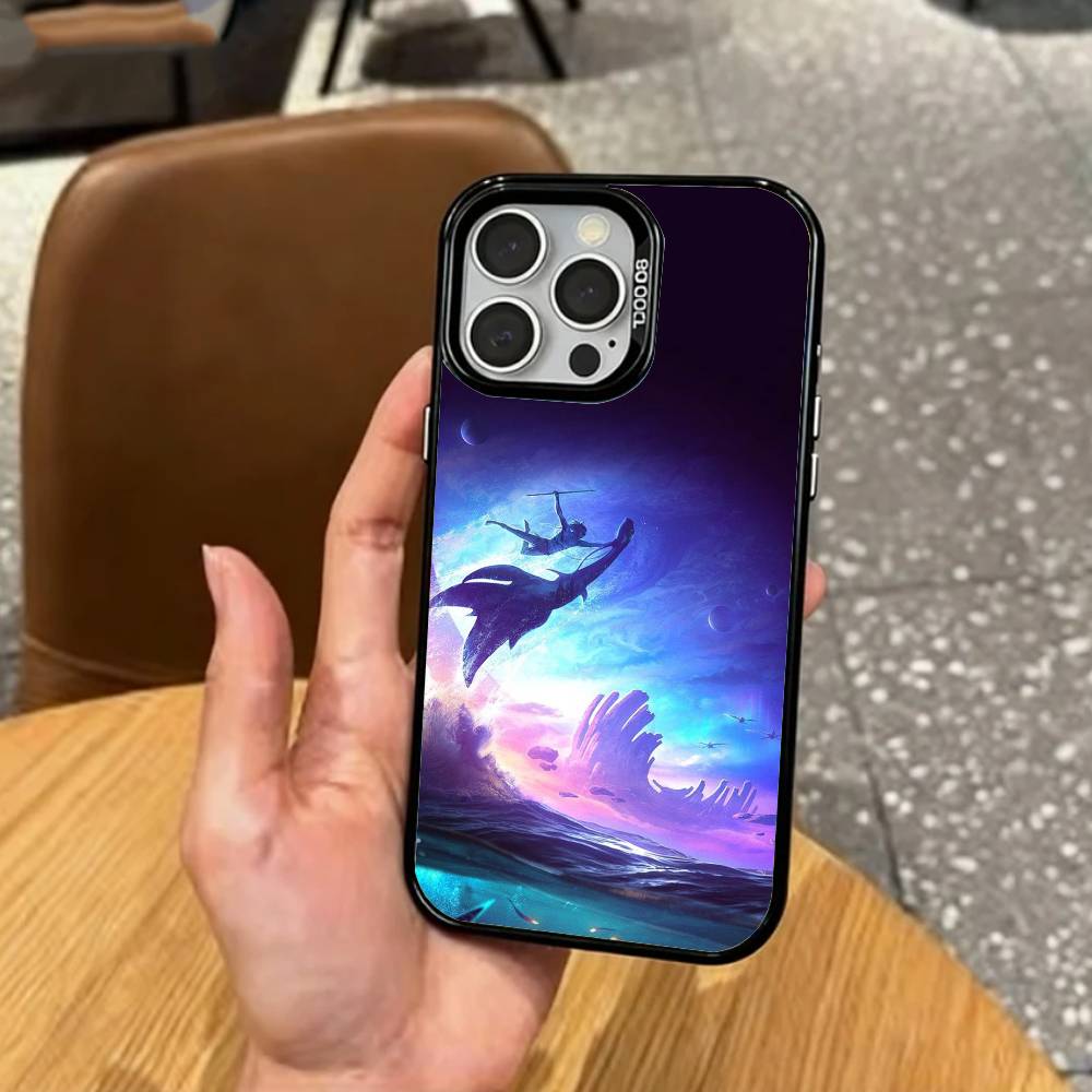 A-Avatar Fire and A-Ash Hot Movie Phone Case For iPhone17,16,15,14,13,12,11 Plus,Pro Max Colored Silver Plated Inside Cover