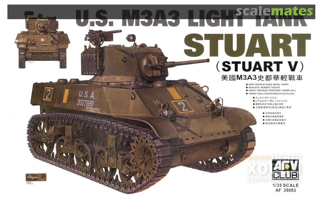 

AFV Club M3A3 Легкий танк Пластикова модель 1/35