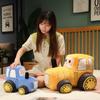 Kawaii Traktor Peluche Spielzeug Schöne Simulation Auto Plüsch Puppen Gefüllte Weiche Cartoon Traktor Kissen Jungen Kreative Geburtstag Geschenk