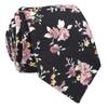Fashion Arrows Tip Floral Pattern Skinny Tie For Men Soft Polyester Silk Necktie Office Wedding Party Outfit Accessory