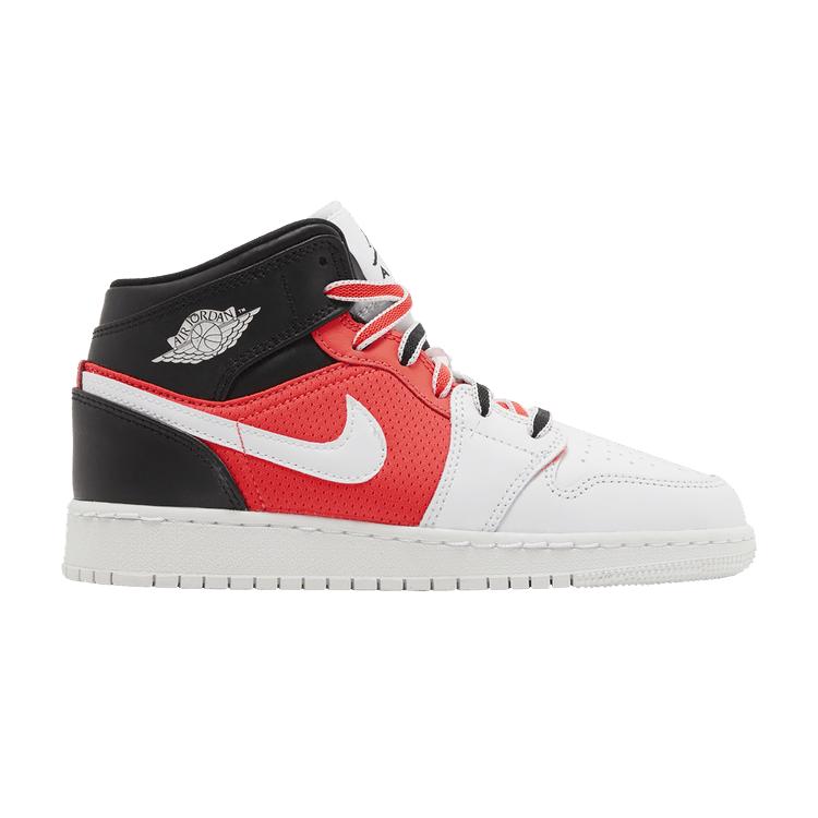 Air Jordan 1 Mid SE GS 'White Infrared'