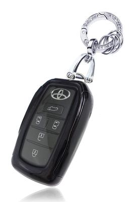 MKMC Smart Key TPU Compatible with Toyota New Models Noah Yaris and Mirai Case, Material, Voxy, (90 Series), Sienta, Cross, (Voxy Noah) (Crystal