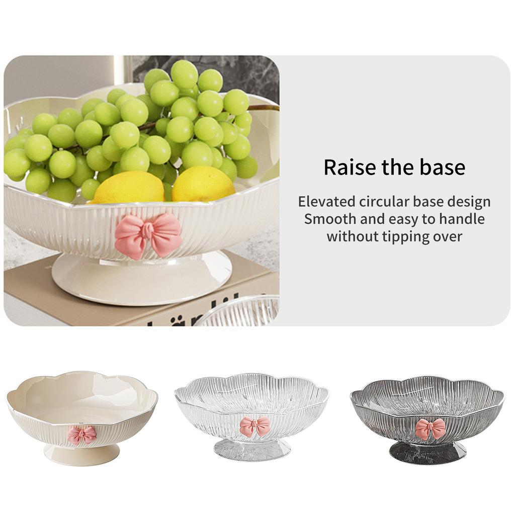 High End Luxury Fruit Plate Drainer Home Living Room Coffee Table Candy Snack Display Tray Elegant Decorative Bowl