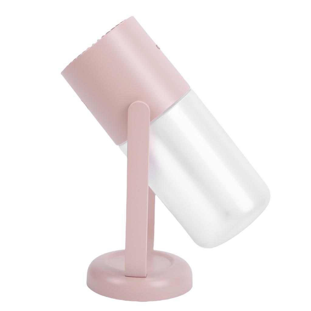Mini Humidifier with Light Quiet Portable Small USB Humidifier for Car Home Desktop Office 260ml Pink
