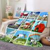 1pc Snoopys Valentine Collage flannel Blanket for Super Soft Cute Comfort Blanket for Travel Bedding Couch Sofa Blanket Y7306