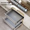 HaDun Titanium Gray Aluminum Alloy Kitchen Cabinet Drawer
