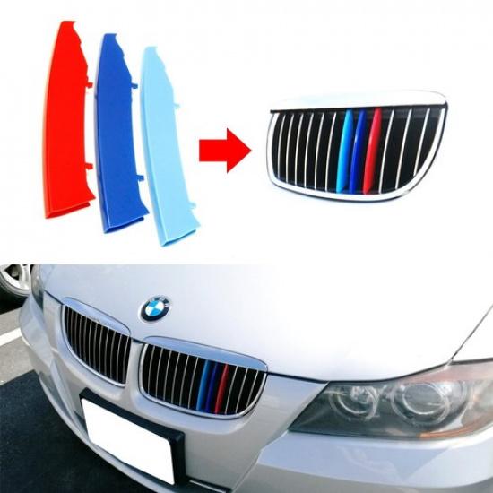 

M-Sport 3-Color Grille ert Trim For BMW E90 E91 Pre-LCI 3 Series Kidney Grill